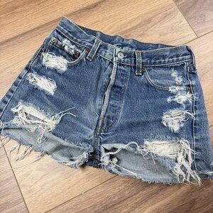 Petros Vintage Levis 501 Jean Shorts Distressed Womens 29